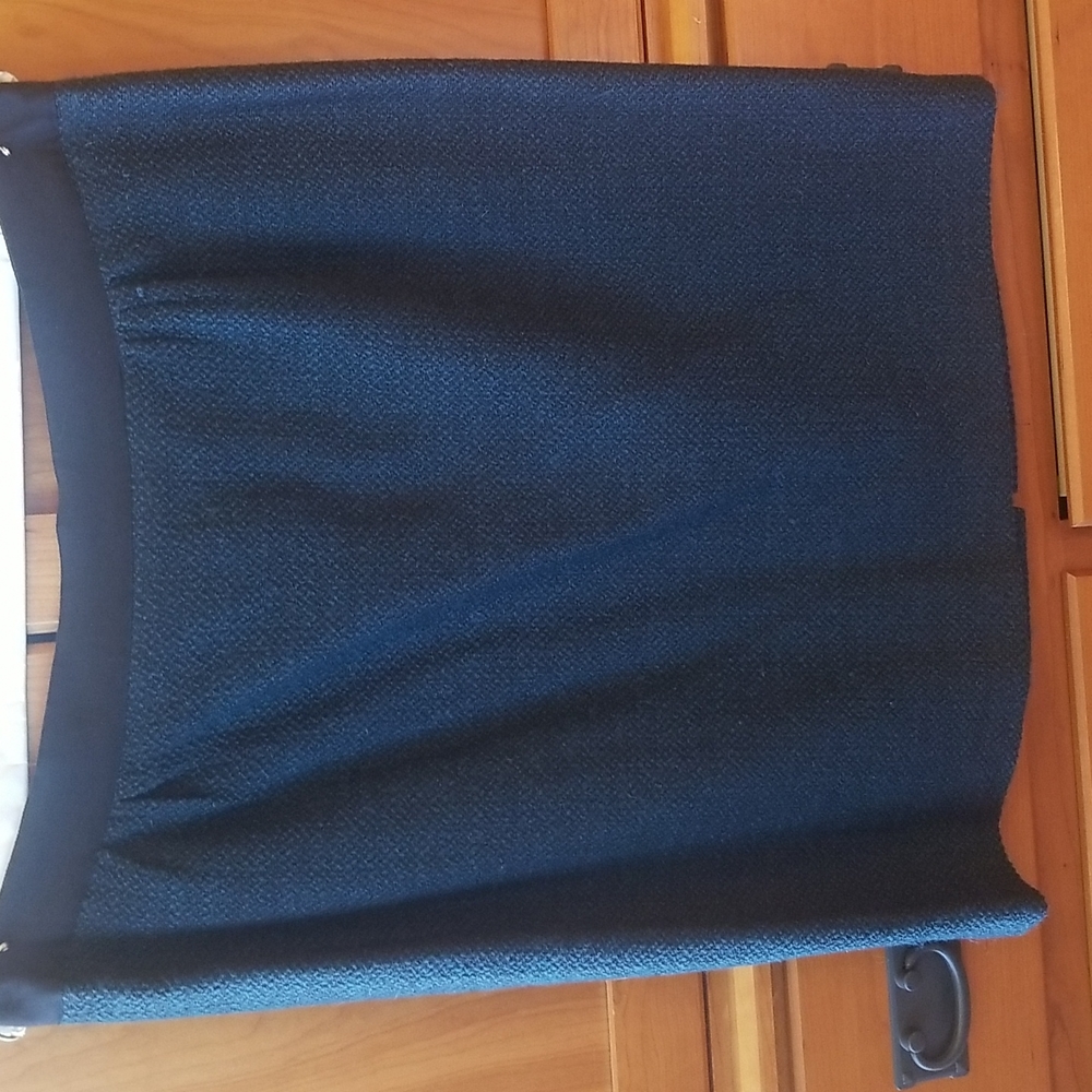 Talbots green/black boucle pencil skirt, 16p